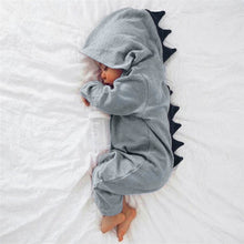 Load image into Gallery viewer, 2017 Newborn Infant Baby Boy Girl Dinosaur Hooded Romper Jumpsuit Outfits Clothes D40